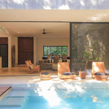 Elegant Boho Style Villa Jungle Views In Rooftop Deck & Outstanding Raw Pool In Holistika Tulum Exterior photo