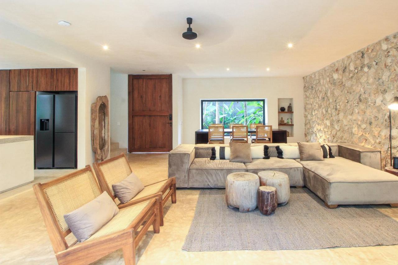 Elegant Boho Style Villa Jungle Views In Rooftop Deck & Outstanding Raw Pool In Holistika Tulum Exterior photo